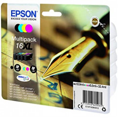 Epson 16XL (4-Ink CMYK Easy Mail Pack) Black / Cyan / Magenta / Yellow High Yield Original Ink Cartridges